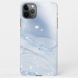 Modern Stone Dusty Blue Marble iPhone 11Pro Maxケース