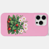 Modern Strawberry Plant iPhone/iPad Case Case-Mate iPhoneケース (裏面 (横))