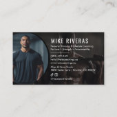 Modern Strength Training Fitness Coach Personal 名刺 (裏面)