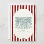 Modern Striped Warm Colors Minimalist Happy シーズンカード (裏面)