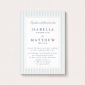 Modern Striped Wedding Invitation Geometric Frame 招待状