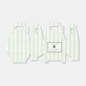 Modern Stripes St Patricks Day Wedding Shower フェイバーボックス (折り畳みなし)