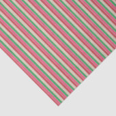 Modern Stripes Tissue Paper Pink Red Green Cream 薄葉紙 (詳細)