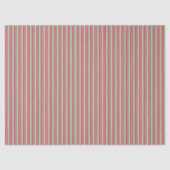 Modern Stripes Tissue Paper Pink Red Green Cream 薄葉紙 (正面)