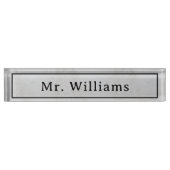 Modern style desk decoration, Office warming gift デスクネームプレート (正面)