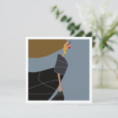 Modern Style Glam Fashion Art Card 招待状 (スタンド正面)