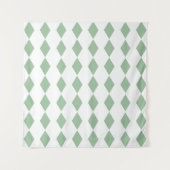 Modern Style Tapestry with Geometric Diamond Print タペストリー (正面)