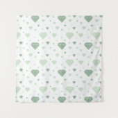 Modern Style Tapestry with Geometric Diamond Print タペストリー (正面)