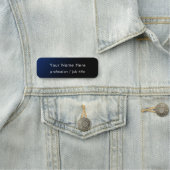 Modern Stylish Blue Gradient Custom Employee 名札 (インサイチュ)