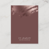 Modern Stylish Bronze Jewelry Earring Display 名刺 (正面)