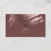 Modern Stylish Bronze Logo Business Card 名刺 (裏面)