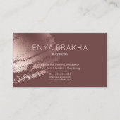 Modern Stylish Bronze Logo Business Card 名刺 (正面)