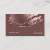 Modern Stylish Bronze Logo Business Card 名刺 (正面)