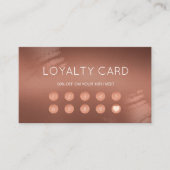 Modern Stylish Bronze Logo Customer Loyalty 名刺 (正面)