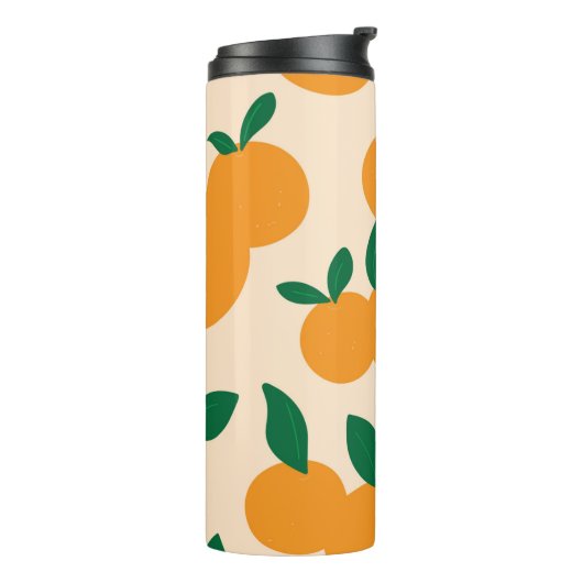 Modern Stylish Citrus Fruit Oranges Pattern タンブラー (回転左)