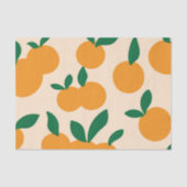 Modern Stylish Citrus Fruit Oranges Pattern 薄葉紙 (正面)