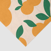 Modern Stylish Citrus Fruit Oranges Pattern 薄葉紙 (詳細)