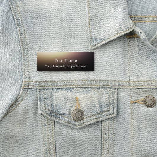 Modern Stylish Custom Black Technology Profession 名札 (インサイチュ)