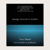 Modern Stylish Custom Text QR Code Technology 名刺 (外部フラット)