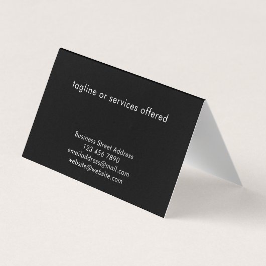 Modern Stylish Custom Text QR Code Technology 名刺 (裏面)