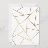 Modern Stylish Geometric Lines Monogram Stationery ノートカード (裏面)