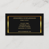 Modern stylish gold black professional 名刺 (裏面)