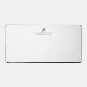 Modern Stylish Monogram Name デスクマット (正面)