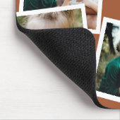Modern stylish multi photo family home decor マウスパッド (コーナー)