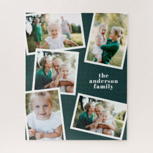 Modern stylish multi photo family home   jigsaw pu ジグソーパズル