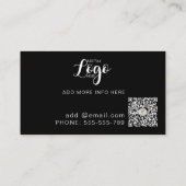 Modern Stylish Music DJ Party Concert Planner 名刺 (裏面)