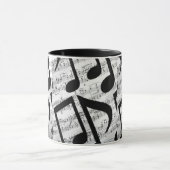  Modern Stylish Musical Notes マグカップ (中央)