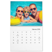 Modern Stylish Photo Family 2026 Calendar カレンダー (2月 2026)