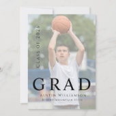 Modern Stylish Photo Graduation Invitation 招待状 (正面)