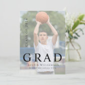 Modern Stylish Photo Graduation Invitation 招待状 (スタンド正面)
