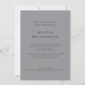 Modern Stylish Photo Graduation Invitation 招待状 (裏面)