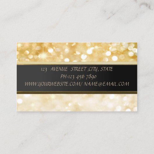 Modern Stylish Professional Lotus Bokeh 名刺 (裏面)