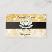 Modern Stylish Professional Lotus Bokeh 名刺 (正面)