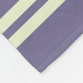 Modern stylish purple white personalized name  フリースブランケット (角)