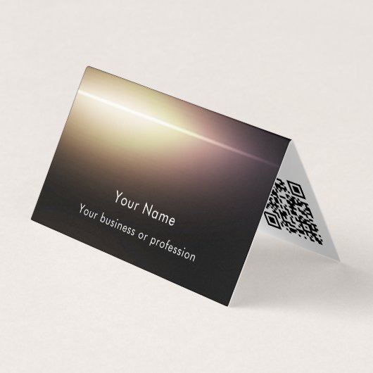 Modern Stylish QR Code Technology Custom Template 名刺 (正面)