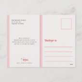 Modern Stylish Script Happy Children Photo シーズンポストカード (裏面)