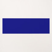 Modern Stylish Simple Ivory and Navy Custom Name ヨガマット (裏面(横))