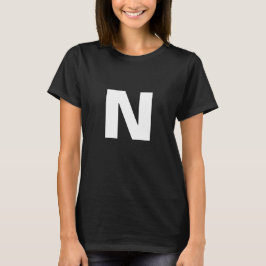 Modern Stylish Trendy Initial Letter Monogram Tシャツ