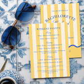 Modern Summer Bachelorette Weekend 招待状