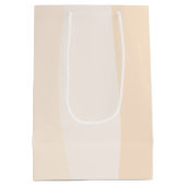 Modern Summer Birthday Party In Pink ミディアムペーパーバッグ (裏面)