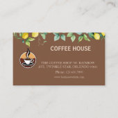 Modern summer coffee Shop Loyalty Card 名刺 (正面)