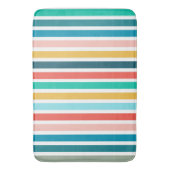 Modern Summer Colorful Vertical Stripes バスマット (正面縦)