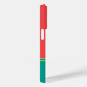 Modern Summer Coral Aquamarine Monogram Case-Mate iPhoneケース (裏面 / 右)