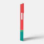 Modern Summer Coral Aquamarine Monogram Case-Mate iPhoneケース (裏面 / 右)