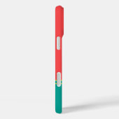 Modern Summer Coral Aquamarine Monogram Case-Mate iPhoneケース (裏面 / 右)