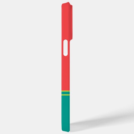 Modern Summer Coral Aquamarine Monogram Case-Mate iPhoneケース (裏面 / 右)